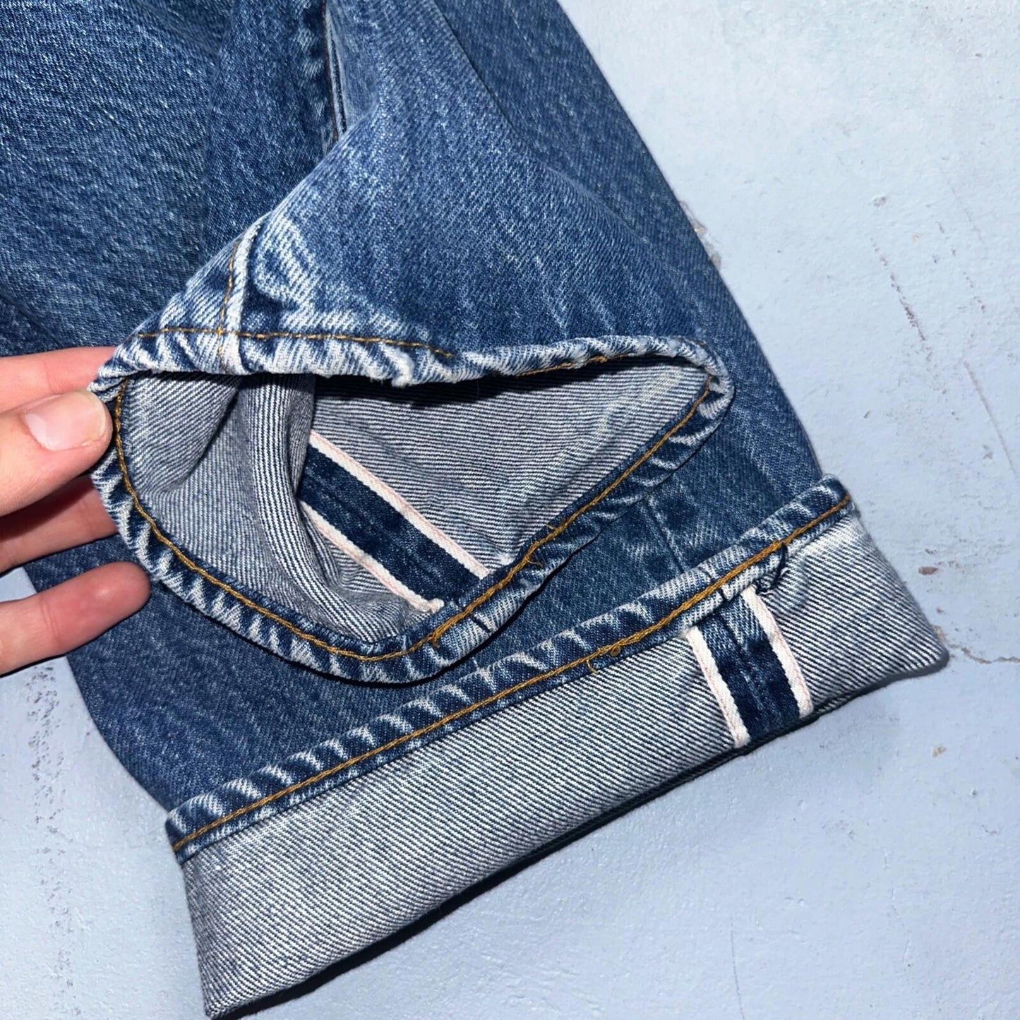 Levis 501 Vintage 80s Redline Selvedge USA XX Jeans Bleach Wash 30x34 Act 28x30