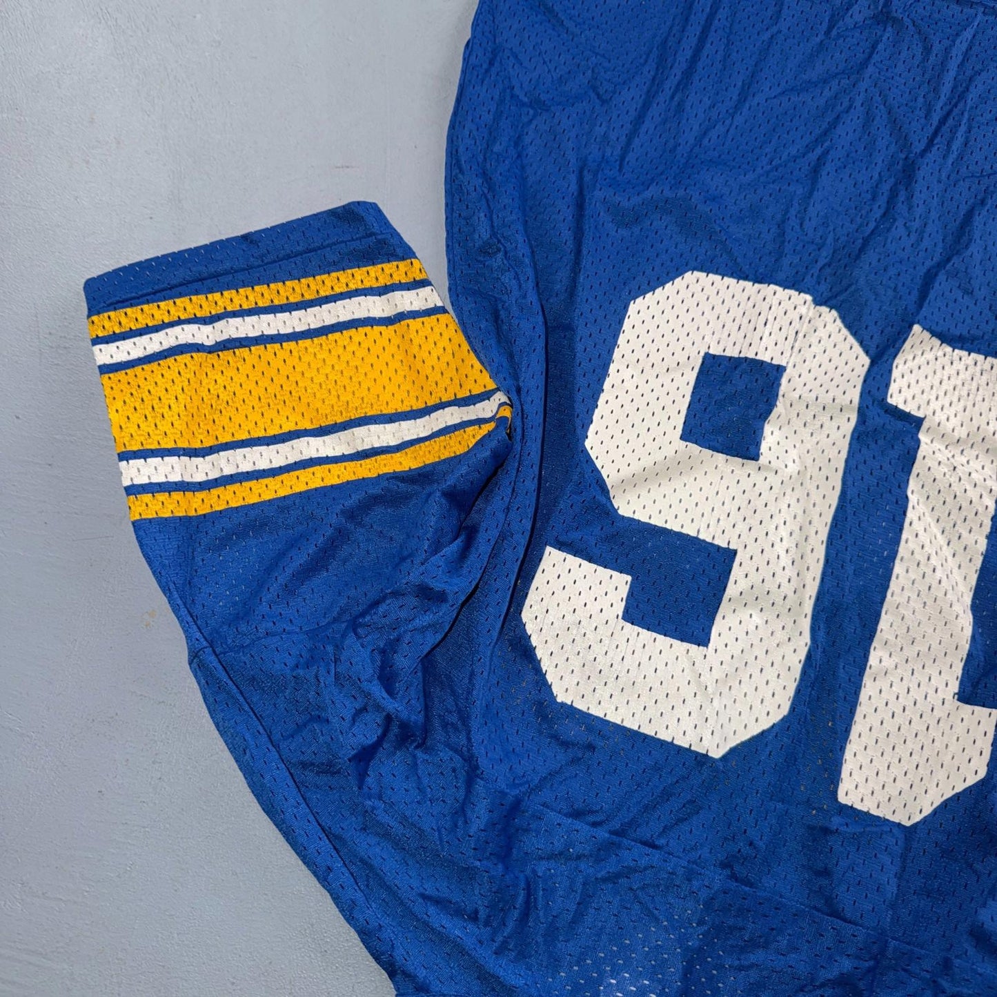 Delaware 16 Fan Jersey #16 Phoenix Sportswear M Blue Yellow Sports V Neck