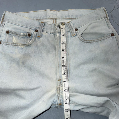 Levis 501 Vintage 80s Redline Selvedge USA XX Jeans Light Wash 28x29 Skinny