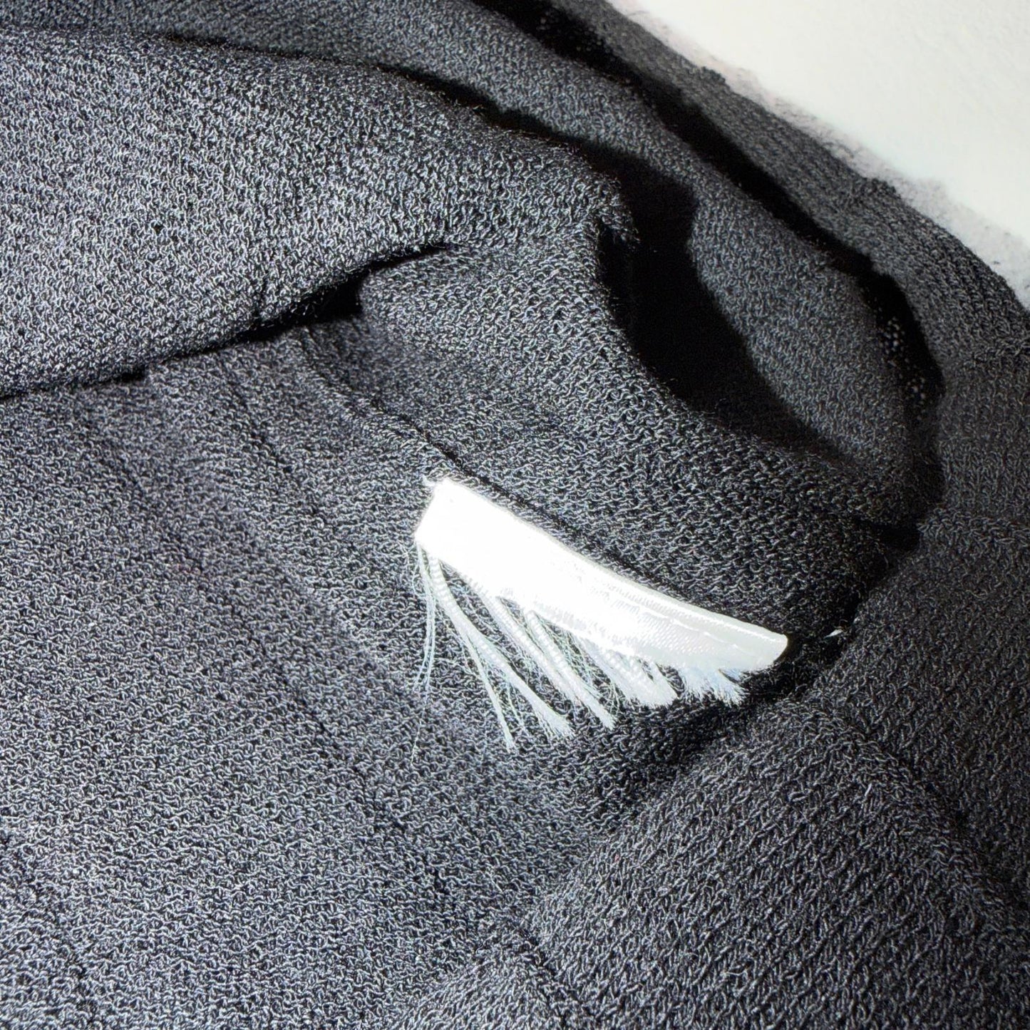 Eileen Fisher Wool Knit Ribbed and Pleated Black Shift Dress Cute Classy