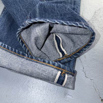 Levis 501 Vintage 70s SS Redline Selvedge USA Jeans Med Wash 30x34 Act 28x30