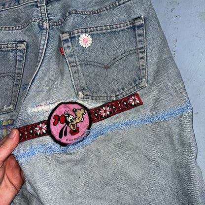 Levis 501 Vintage 80s Redline Selvedge USA XX Jeans Light Wash Skinny Act 29x32