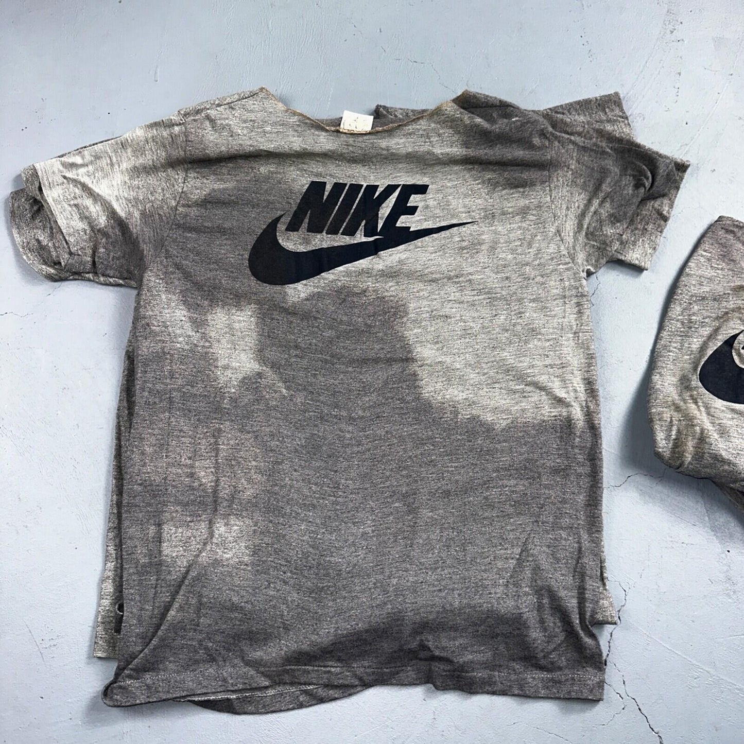 Nike 70s Lot of 8 VTG T Shirt Orange Tag Gray Swoosh Soft Chopped Front Team