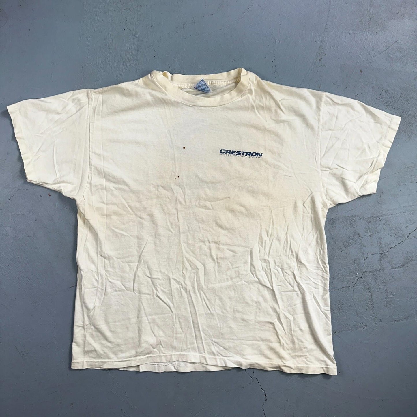 Crestron Color VTG T Shirt Remote Controller Hanes Graphic Music Audio TV Promo