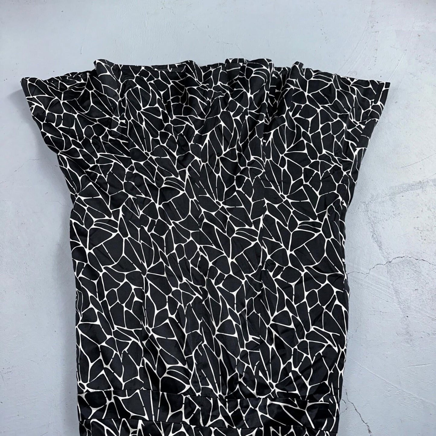Pendleton Women's Size 6 Silk Blend Sleeveless Black White Fit N Flare Dress