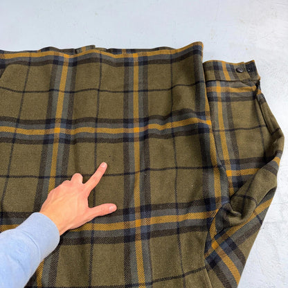 VTG Pendleton Mens Mackinaw Cruiser Wool Coat M Brown Plaid Field Jacket 70s
