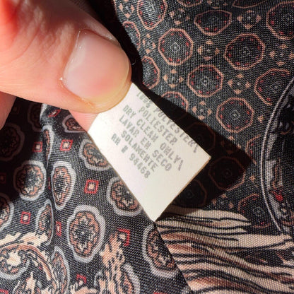 Out Brook Women's Size 12 Black Button Up Coat Wool Long Classy VTG 80s 90s