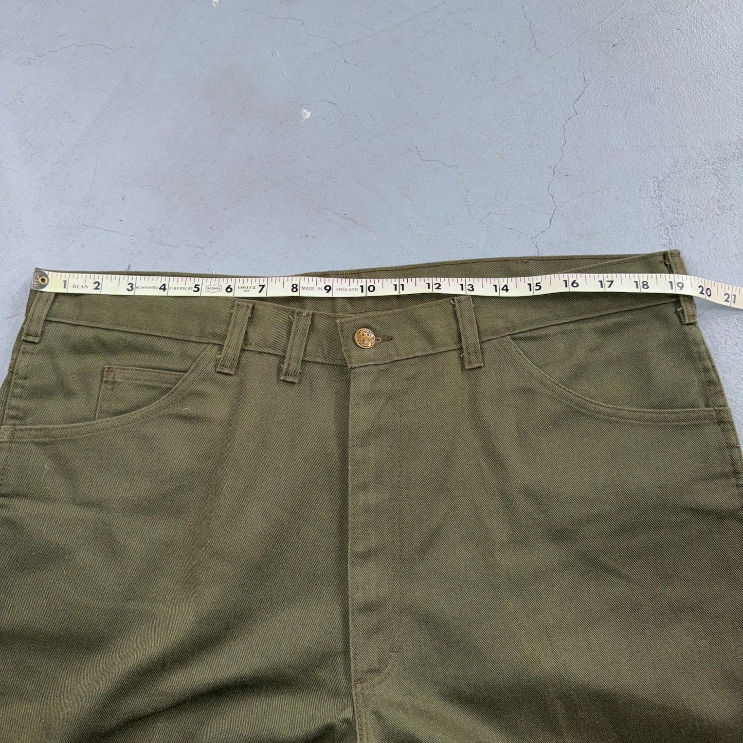 Vintage Osh Kosh Bgosh Pants Mens 40 (38x28) Green Union Made Sanforized 70s