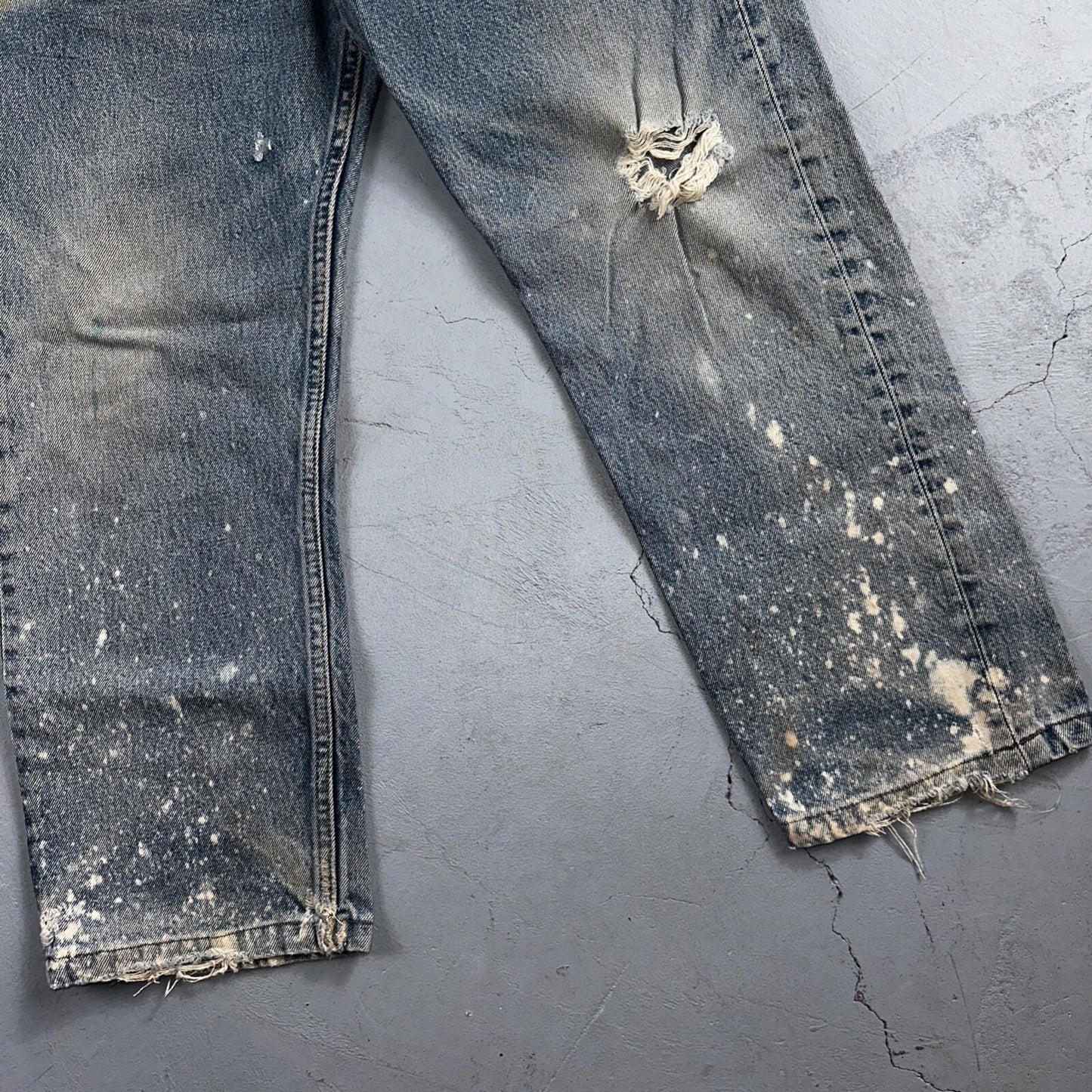 Levis 501 Vintage 90s XX Straight Leg Jeans Blue Light Wash 33x32 Act 31x24