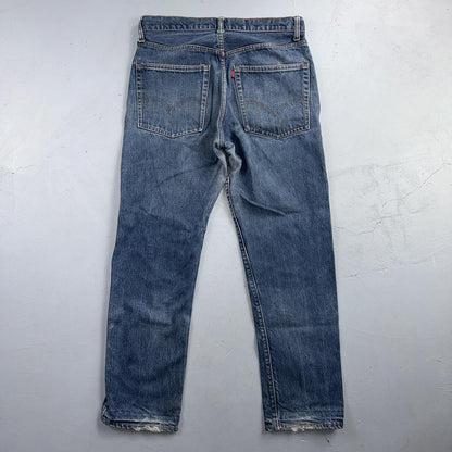 Levis 505 VTG 70s SS USA Single Stitch 1970s Jeans Med Wash Talon 33x30 Ac 32x29