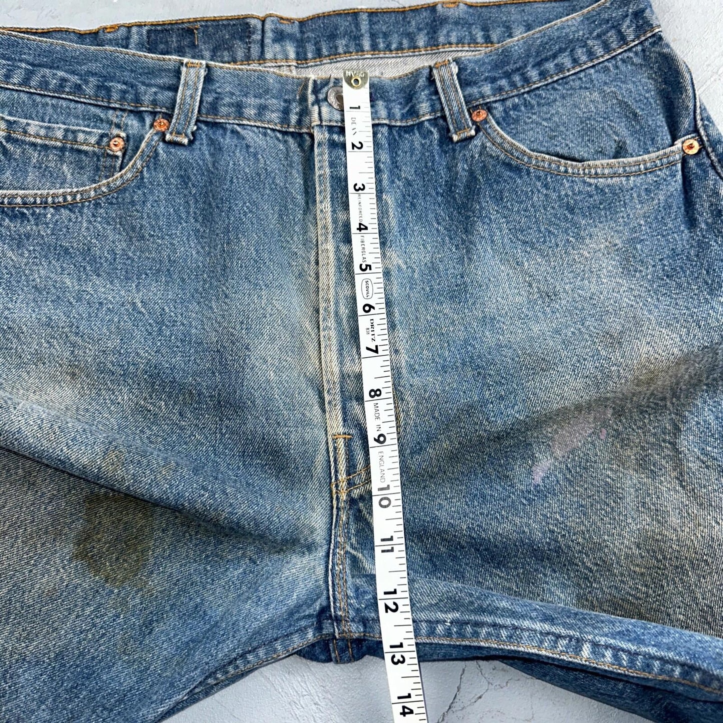 Levis 501 Vintage 90s USA XX Straight Leg Jeans Blue Med Wash 40x30 Act 36x27