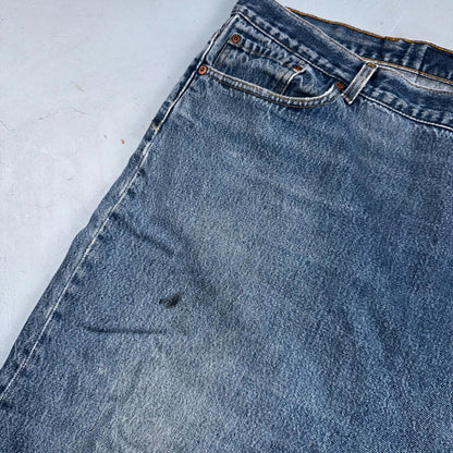 Levis 501 Vintage 90s USA XX Straight Leg Jeans Blue Light Wash 60x30 Act 56x27