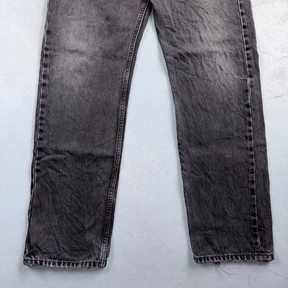 Levis 501 Vintage 90s USA XX Straight Leg Jeans Black Light Wash 34x32 Act 33x30