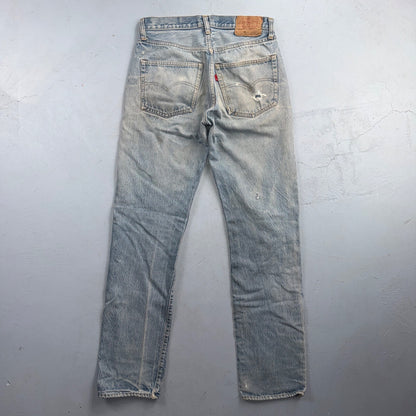 Levis 501 Vintage 80s Redline Selvedge USA XX Jeans Light Wash 32x38 Act 29x32