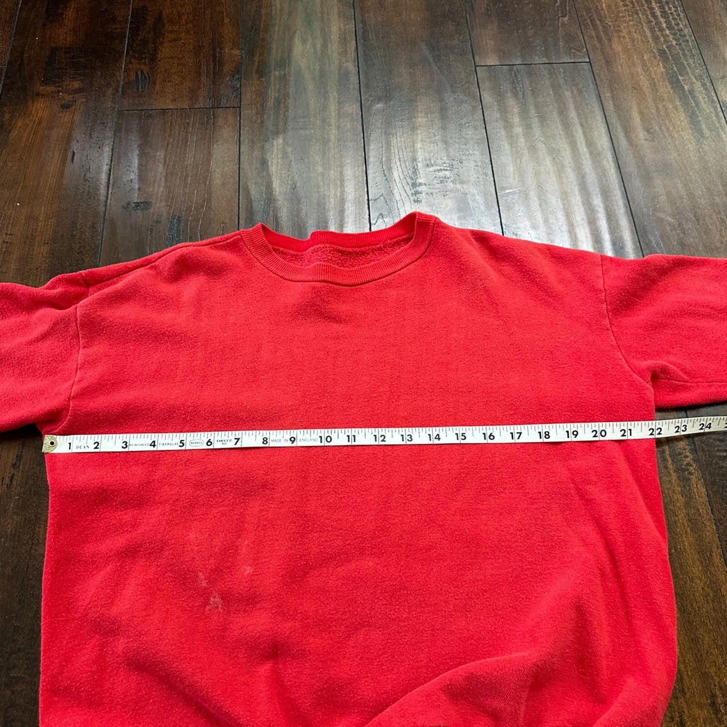 VTG 1960s Rockabilly Sweatshirt Sweater 60s 70s Blank Basic Afterhood USA Red 2