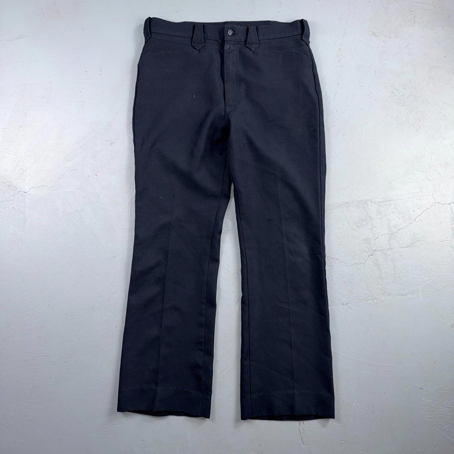 VTG 70s US West Navy Western Cowboy 33x30 Poly Rodeo Formal Slacks Pants Talon