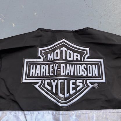 Harley Davidson Men's Black Nylon Hydration Adjustable Vest Jacket 3M Safety