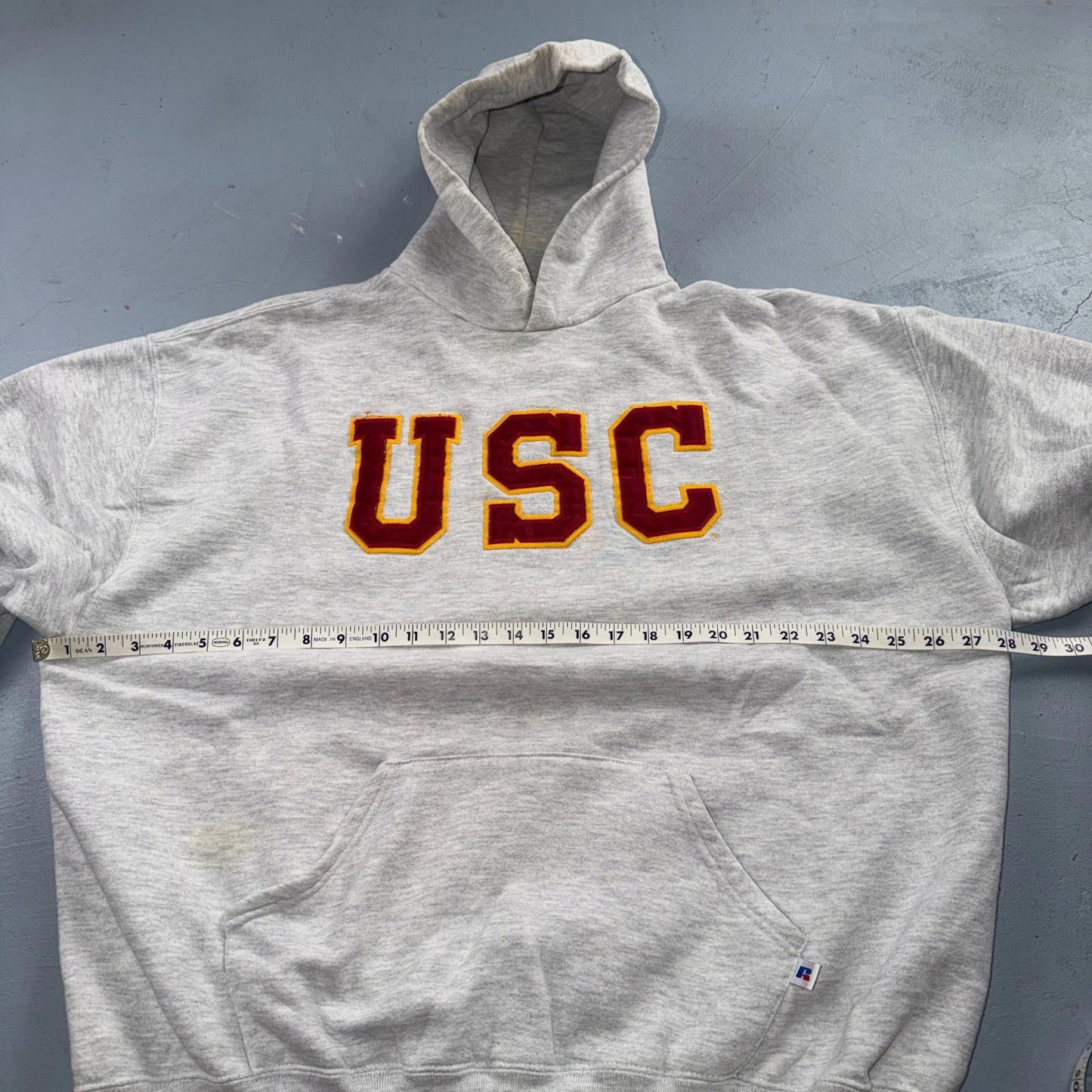 VTG Russell Athletic USC Hoodie Sweatshirt 2XL South Carolina College Trojans