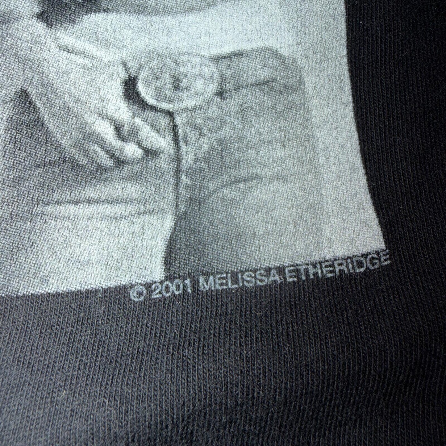 Vintage 2001 Melissa Etheridge Tour Shirt Size L Live And Alone Cygnus Band Tee