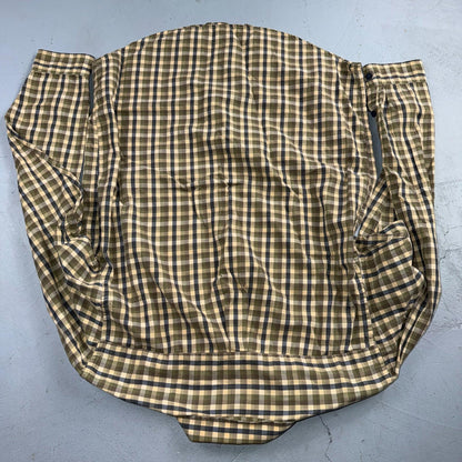 Patagonia Button Front Shirt Mens M Brown Plaid Organic Cotton Long Sleeve