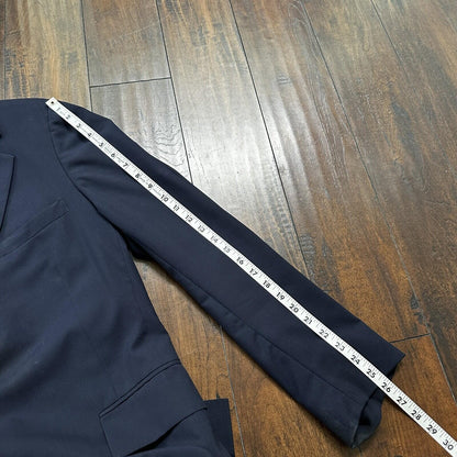 1960s 1970s Navy Oregon Sport Jacket VTG Mens Suit 42 33x33 Rockabilly Classy