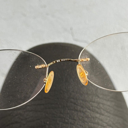 Safilo Design SD 3100 RX500 Eyeglasses Frames Rimless Titanium Gold 00-17-135