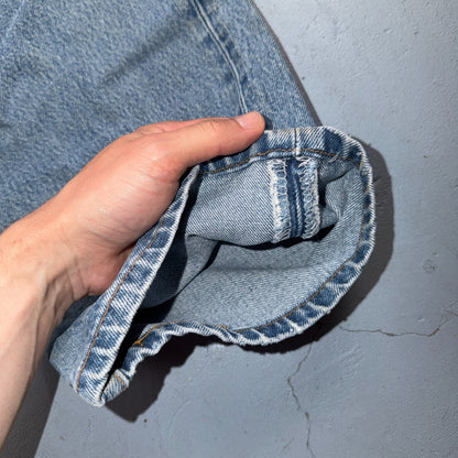 Levis 501 Vintage 90s USA XX Straight Leg Jeans Blue Light Wash 38x30 Act 37x29