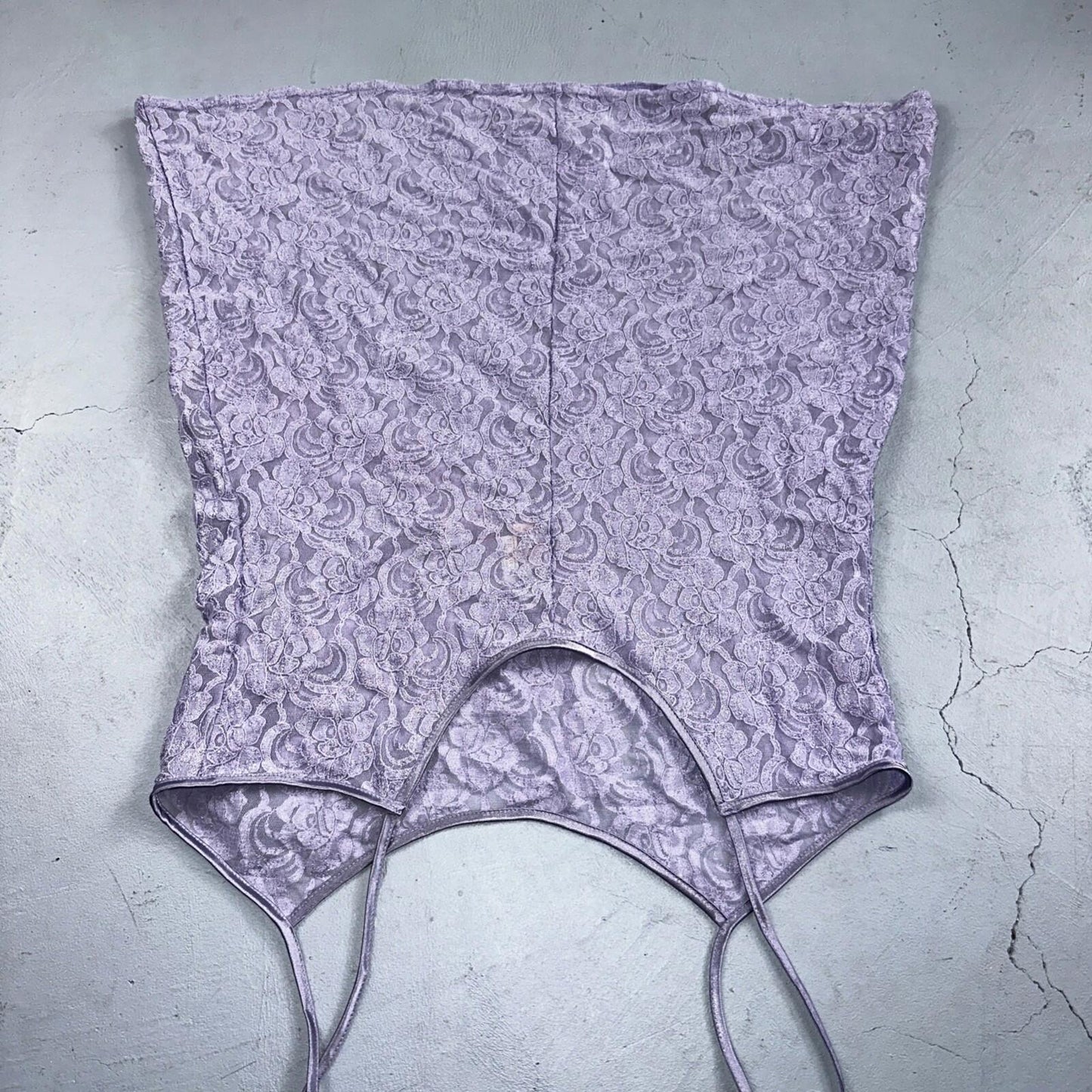 Soft Sensations 80s VTG Women's Lace Trim Satin Mini Slip Lingerie Dress Purple