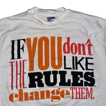 You Don’t Like The Rules Vintage 90s Chicago T Shirt Quote Radio Boxy Inspired