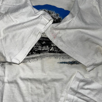 Union Pacific 70s USA VTG T Shirt Train 8444 Coast Stedman 1970s Graphic Cool