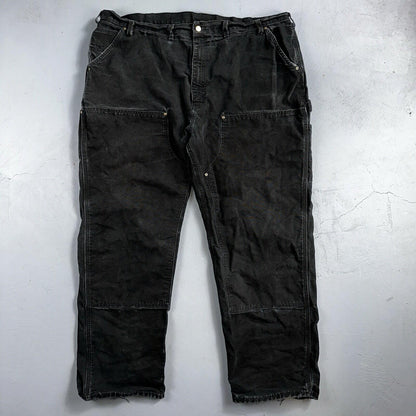 Carhartt VTG Double Knee Carpenter Pants USA B01 BLK Black Act 42x31