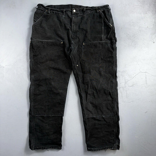 Carhartt VTG Double Knee Carpenter Pants USA B01 BLK Black Act 42x31