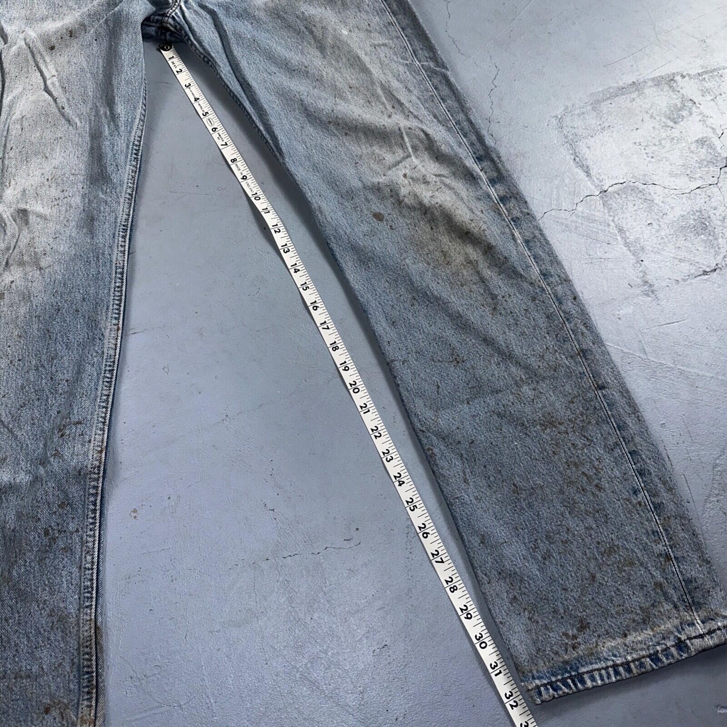 Levis 501 Vintage Y2K XX Straight Leg Jeans 33x34 Light Wash 2000s Act 31x32