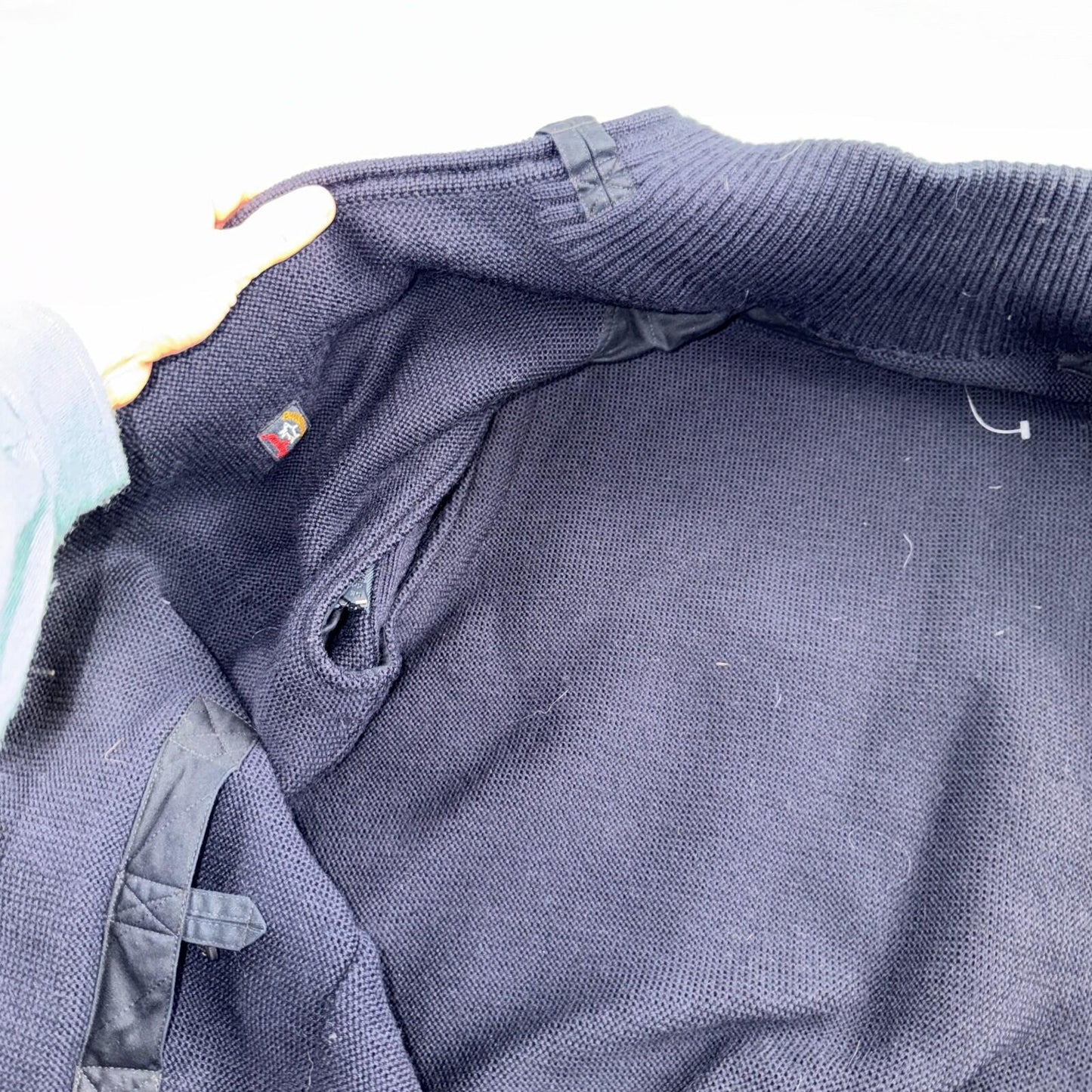 Paul & Shark Yachting Wool Revesible Heavy Jacket Removable Sleeves Italy Vest