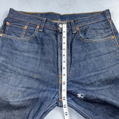 Levis 501 Y2K XX Straight Leg Jeans Blue VTG Dark Wash 34x31 Act 35x30