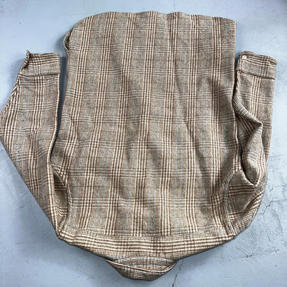 VTG 1960s EMPIRE USA Men’s M Brown Plaid Wool Shirt Rockabilly RARE 50s 60s