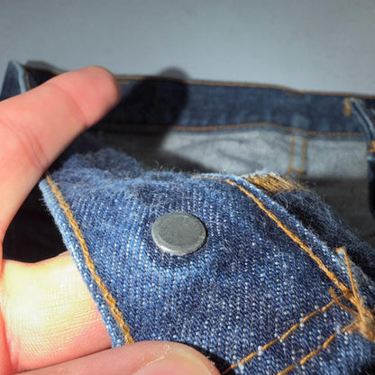 Levis 501 Vintage 80s Redline Selvedge USA XX Jeans Dark Wash 33x31 Act 31x27