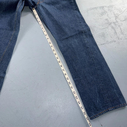 Levis 501 Vintage 80s Redline Selvedge USA Jeans Fuzzy Dark Wash 27x31 Act 25x27