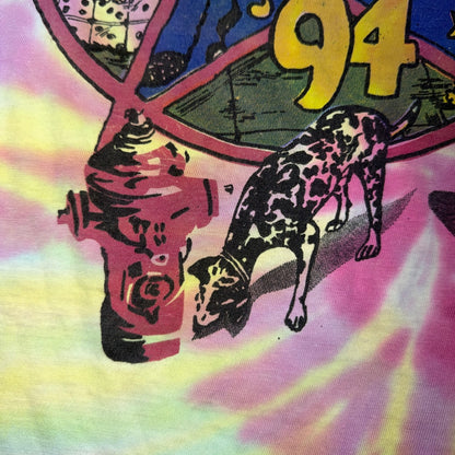 Rush Counterparts 1994 Original VTG T Shirt Music Rock Concert Tour 94 Tye Dye