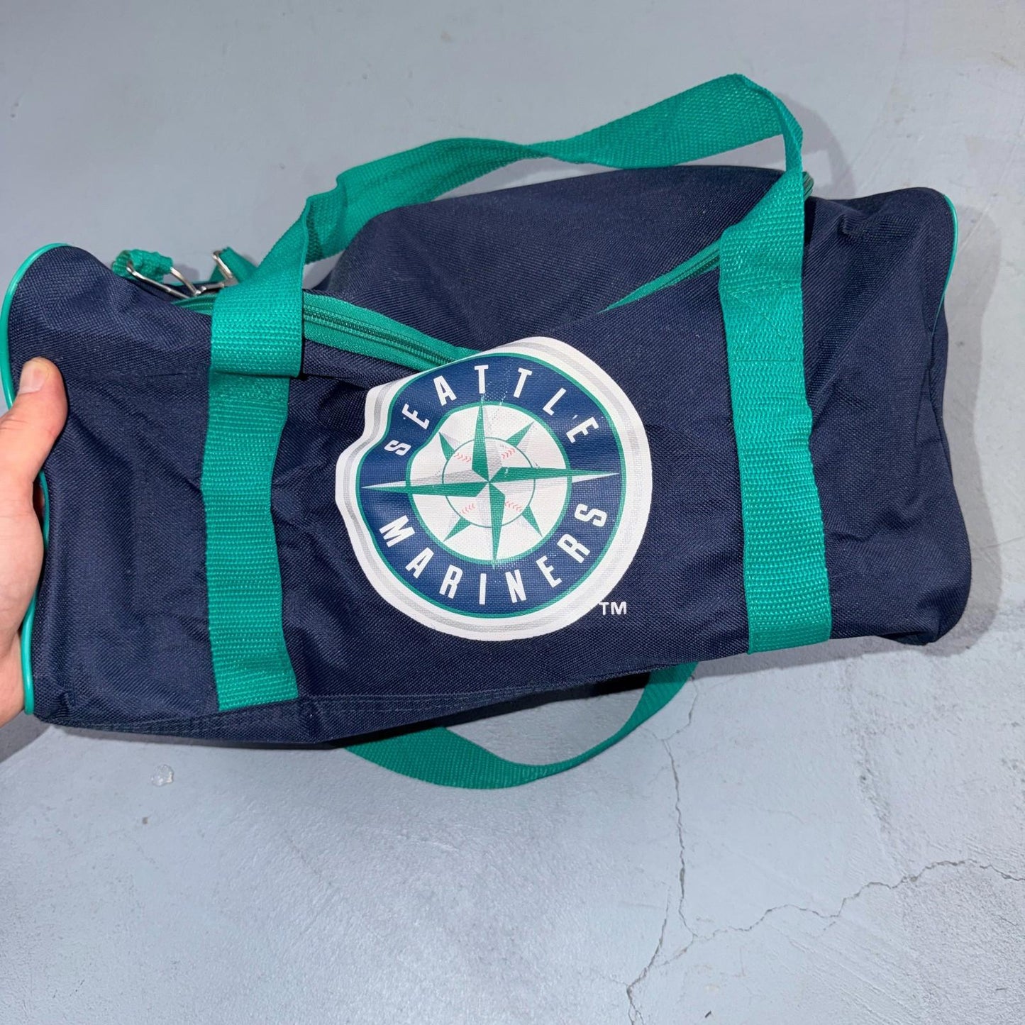 Vintage 90s Pepsi Co Handled Duffel Duffle Bag Carry On Seattle Mariners Promo