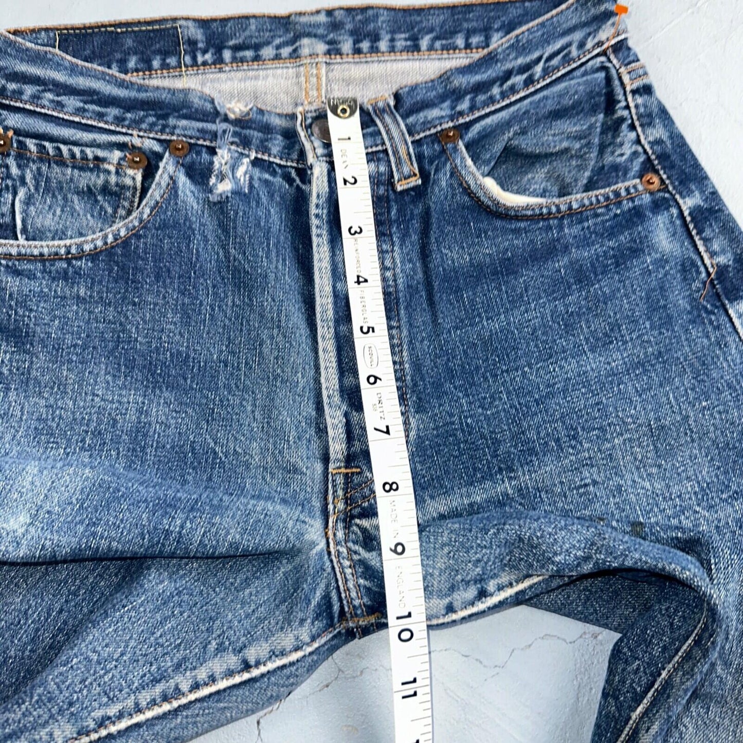Levis 501 Big E Vintage 60s Redline Selvedge USA XX 1960s Jeans Skinny Act 26x23
