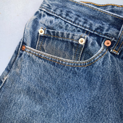 Levis 501 Vintage 80s USA XX Straight Leg Jeans Blue Light Wash 40x30 Act 37x28