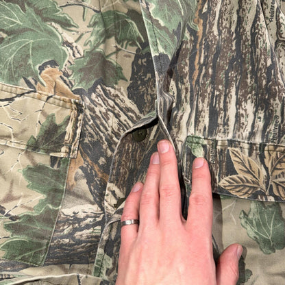 Vintage Military Jacket Mens L Realtree Camo Combat Coat Tactical Field 90s