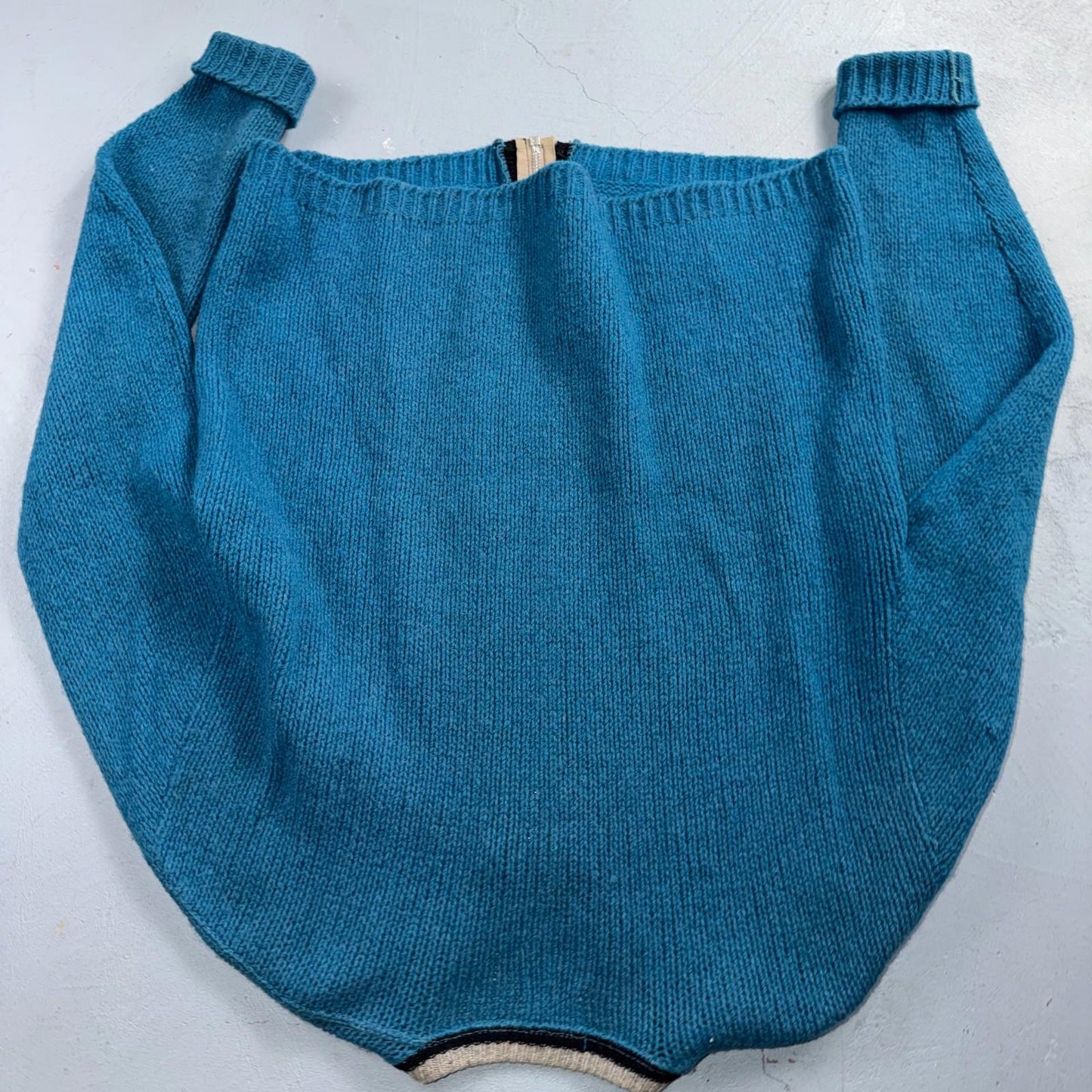 VTG Allen A 100% 2-Ply Shetland Wool Cardigan Sweater Rockabilly 60s 1960s Zip