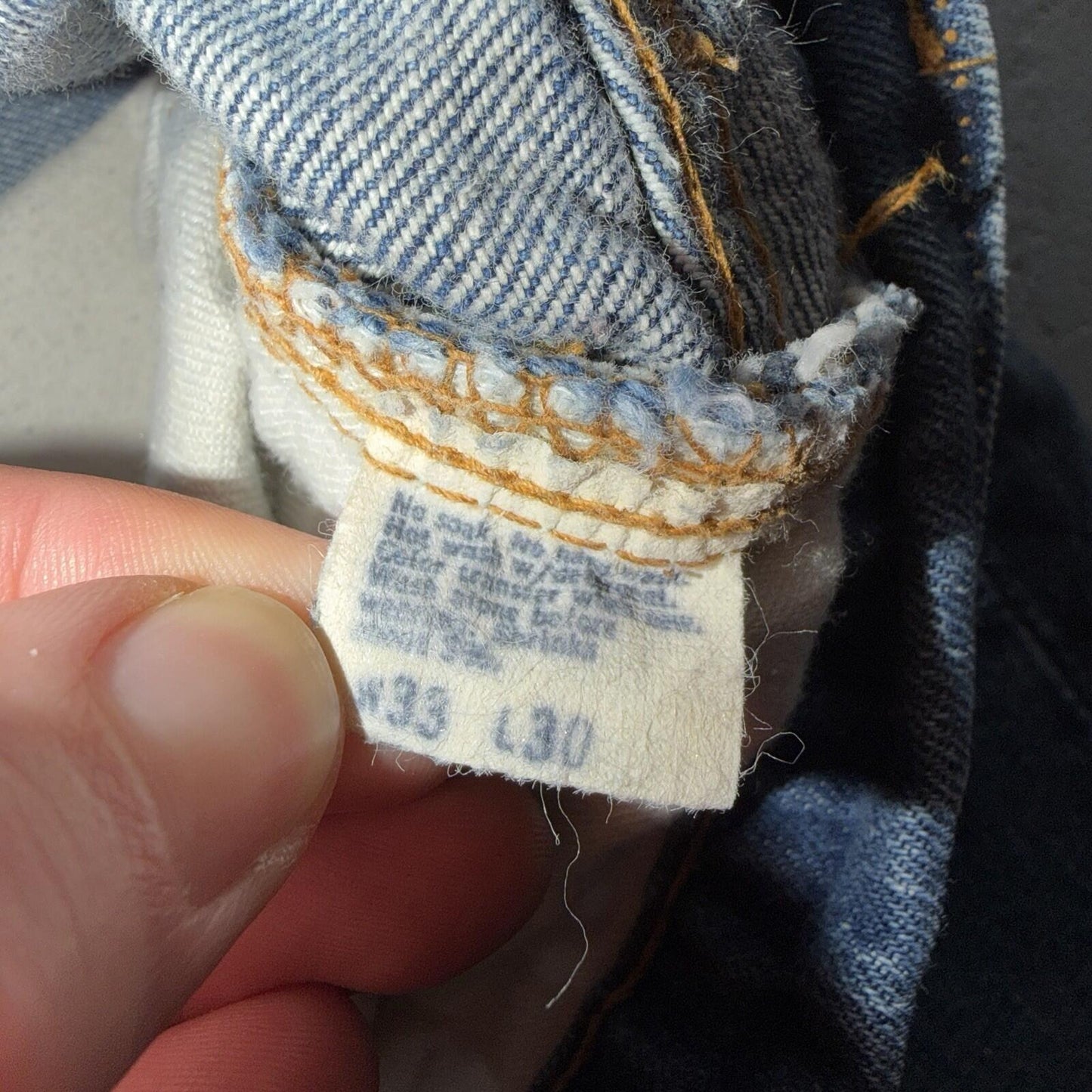 Levis 505 VTG 70s SS USA Single Stitch 1970s Jeans Med Wash Talon 33x30 Ac 32x29