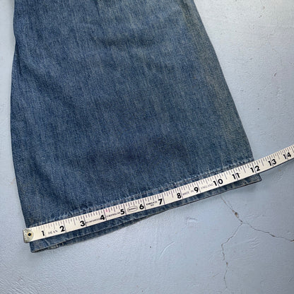 1940s WWII Navy Selvedge Denim Pants Seafarer Uniform Blue Jeans VTG 40s 30x28