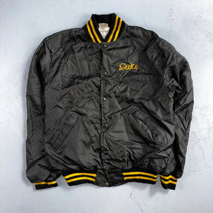 Vintage Pittsburgh Pirates Starter Satin Jacket Nylon 80s Black Chainstitch Duke