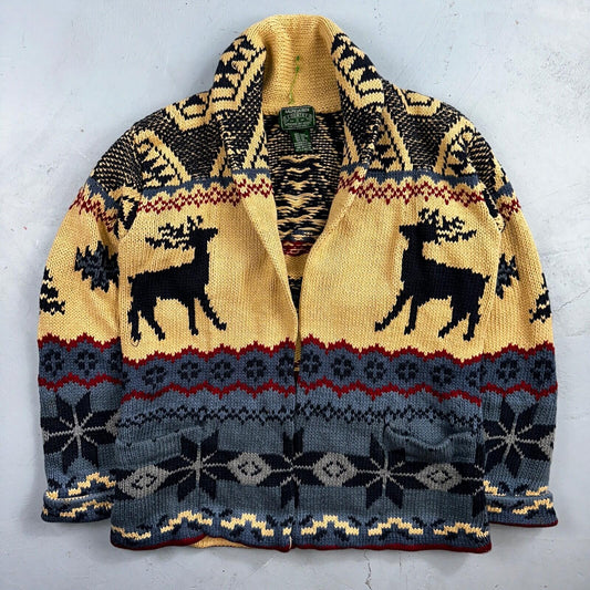Polo Ralph Lauren Vintage 90s Hand Knit Polo Country Jacket Cardigan Small Shawl