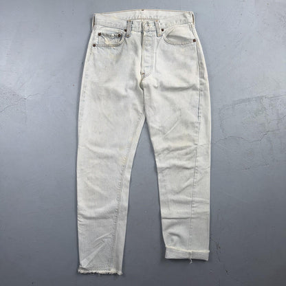Levis 501 Vintage 80s Redline Selvedge USA XX Jeans Light Wash 28x29 Skinny
