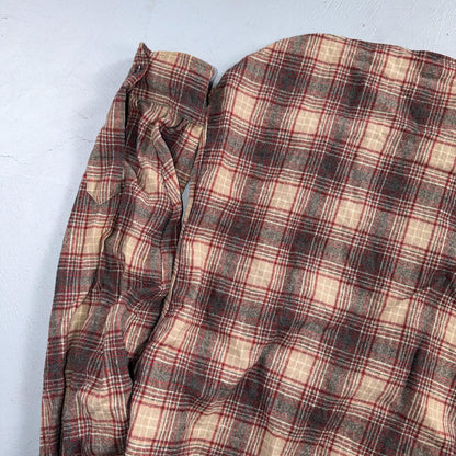 Pendleton Shirt L Red VTG Virgin Wool Preppy Fireside 60s 70s Outdoors Mens